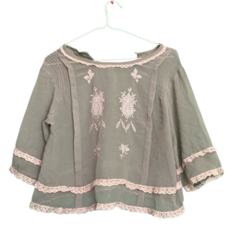 Jade or sage beautiful crop top